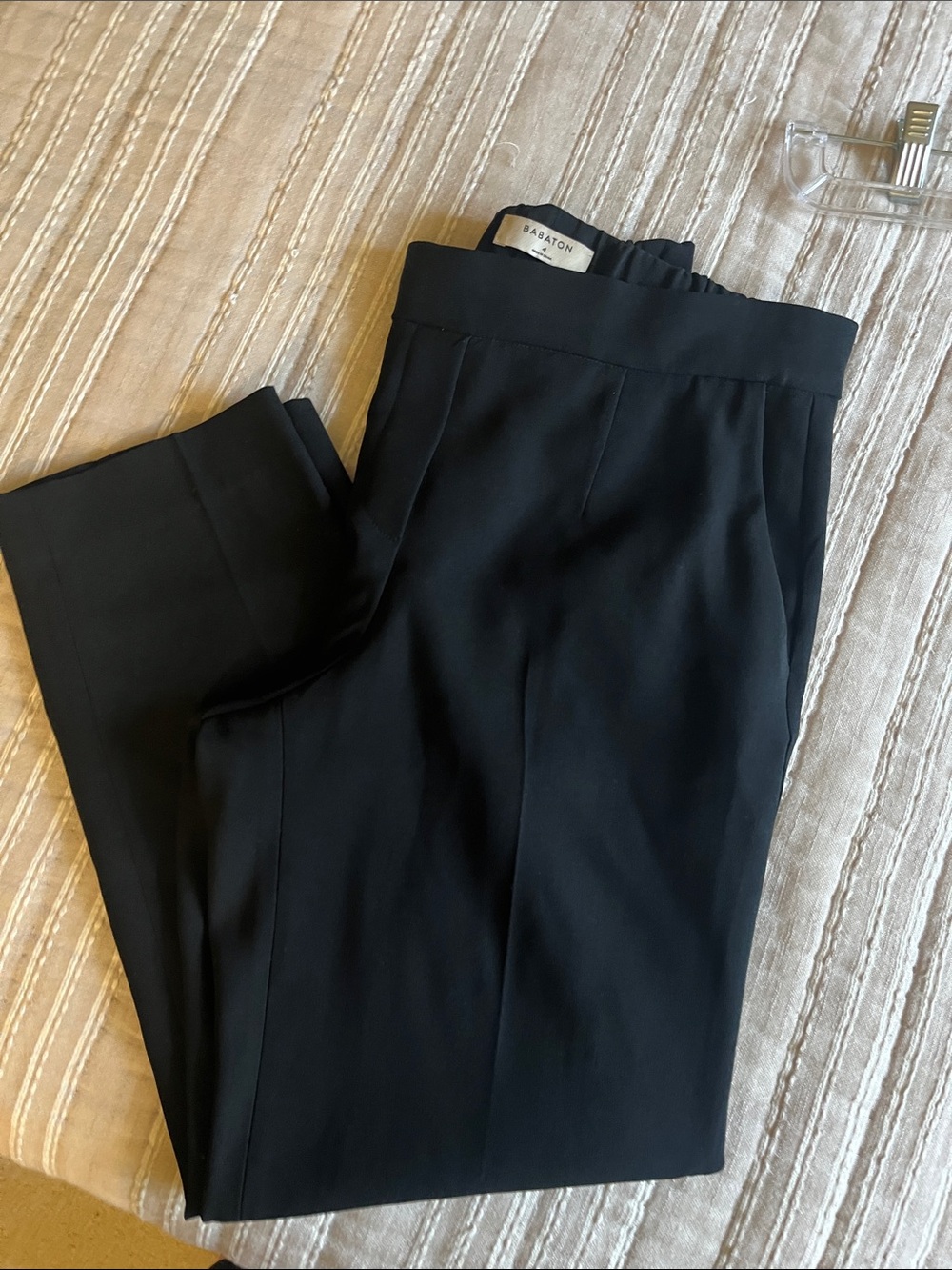 Aritzia Babaton Conan Pant Black Cropped Trousers